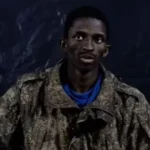 Malick Diop en uniforme militaire russe, capturé en Ukraine