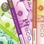 Billet de banque de la monnaie ECO, projet de devise unique de la CEDEAO pour l'Afrique de l'Ouest
