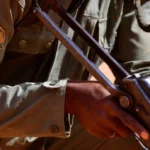 Soldat des Forces armées maliennes lors d'une séance d'entraînement tactique à Koulikoro, Mali, en 2017