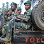 Civils dans une zone de conflit à Masisi, en République démocratique du Congo, affectés par les violences documentées par l'ONU.