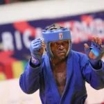 William Célestin Fokam, champion camerounais de sambo en tenue de sport