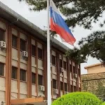 Façade de l'ambassade de Russie au Cameroun, bâtiment administratif à Yaoundé
