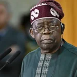 Bola Tinubu, président du Nigéria, lors d'une visite officielle au Palais du Planalto à Brasilia