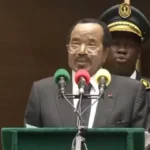 Paul Biya, président du Cameroun, lors de son serment pour un huitième mandat à Yaoundé